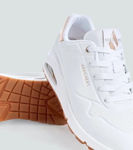 Tenis Skechers Duraleather Metallic HeelBL