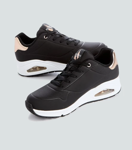 Tenis Skechers Duraleather Metallic HeelNG