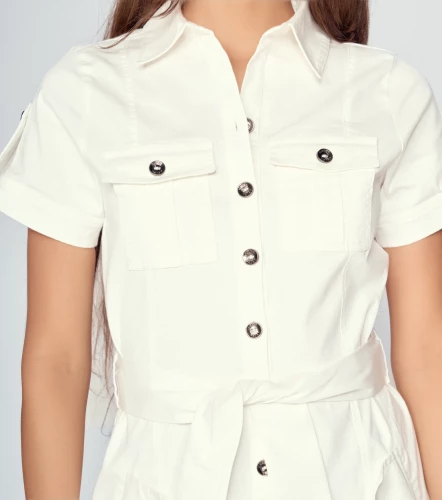 Vestido Para Mujer Valeria Cargo Unicolor DerekAR