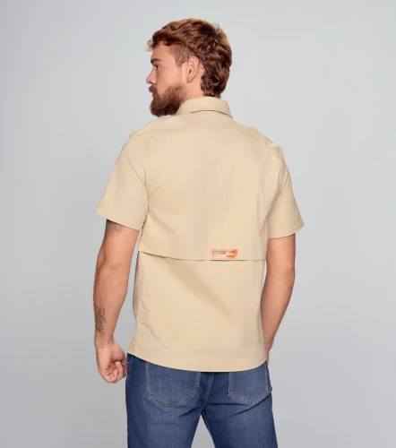 Xander Camisa Regular Manga Corta Masculina GroggyCM