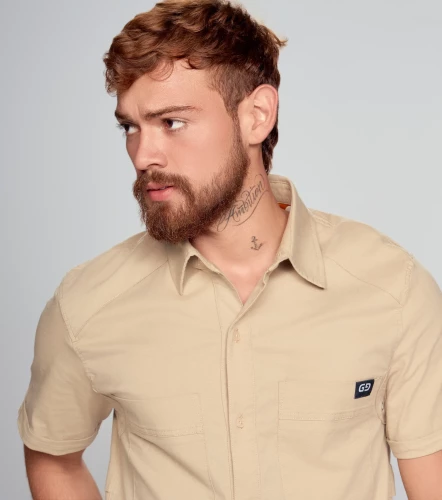 Xander Camisa Regular Manga Corta Masculina GroggyCM