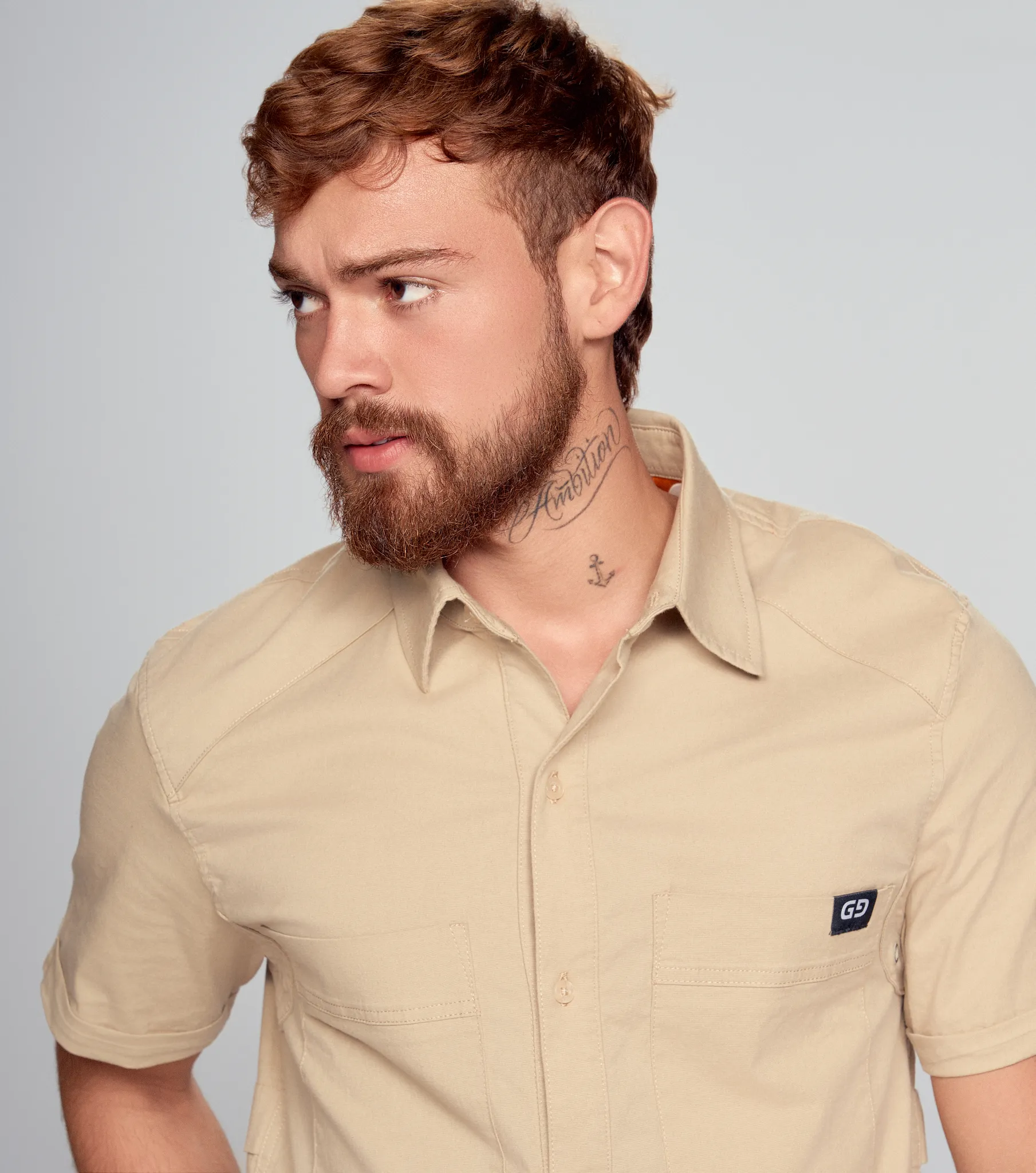 Xander Camisa Regular Manga Corta Masculina Groggy 833605 CM