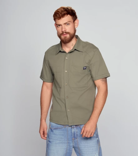 Xander Camisa Regular Manga Corta Masculina GroggyVD