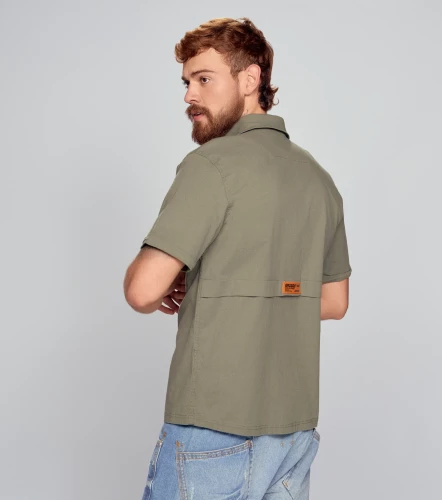 Xander Camisa Regular Manga Corta Masculina GroggyVD