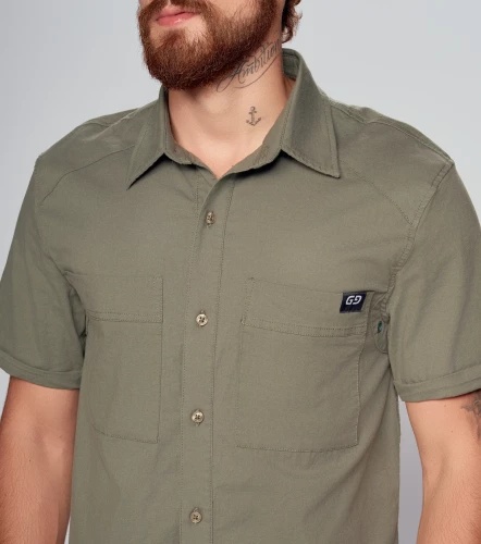 Xander Camisa Regular Manga Corta Masculina GroggyVD