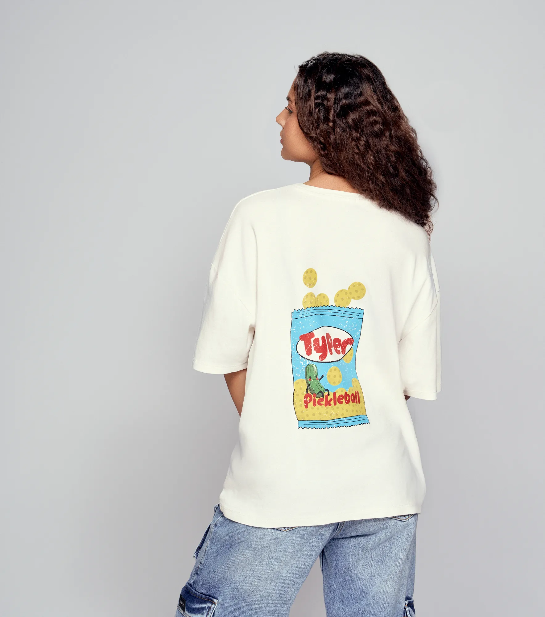 Ludmila T Shirt Oversize Estampada TyperAR