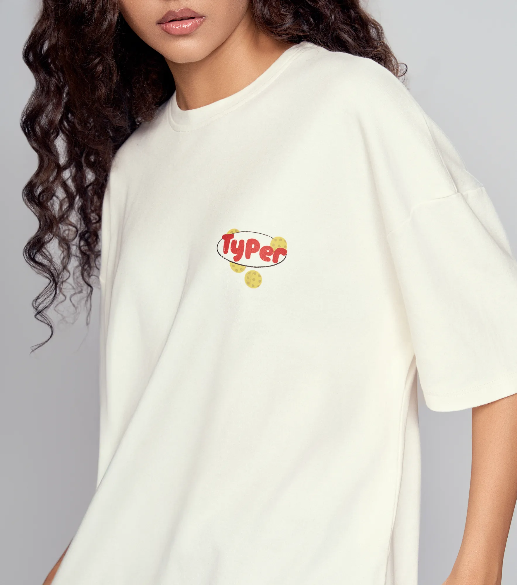 Ludmila T Shirt Oversize Estampada Typer 836015 
