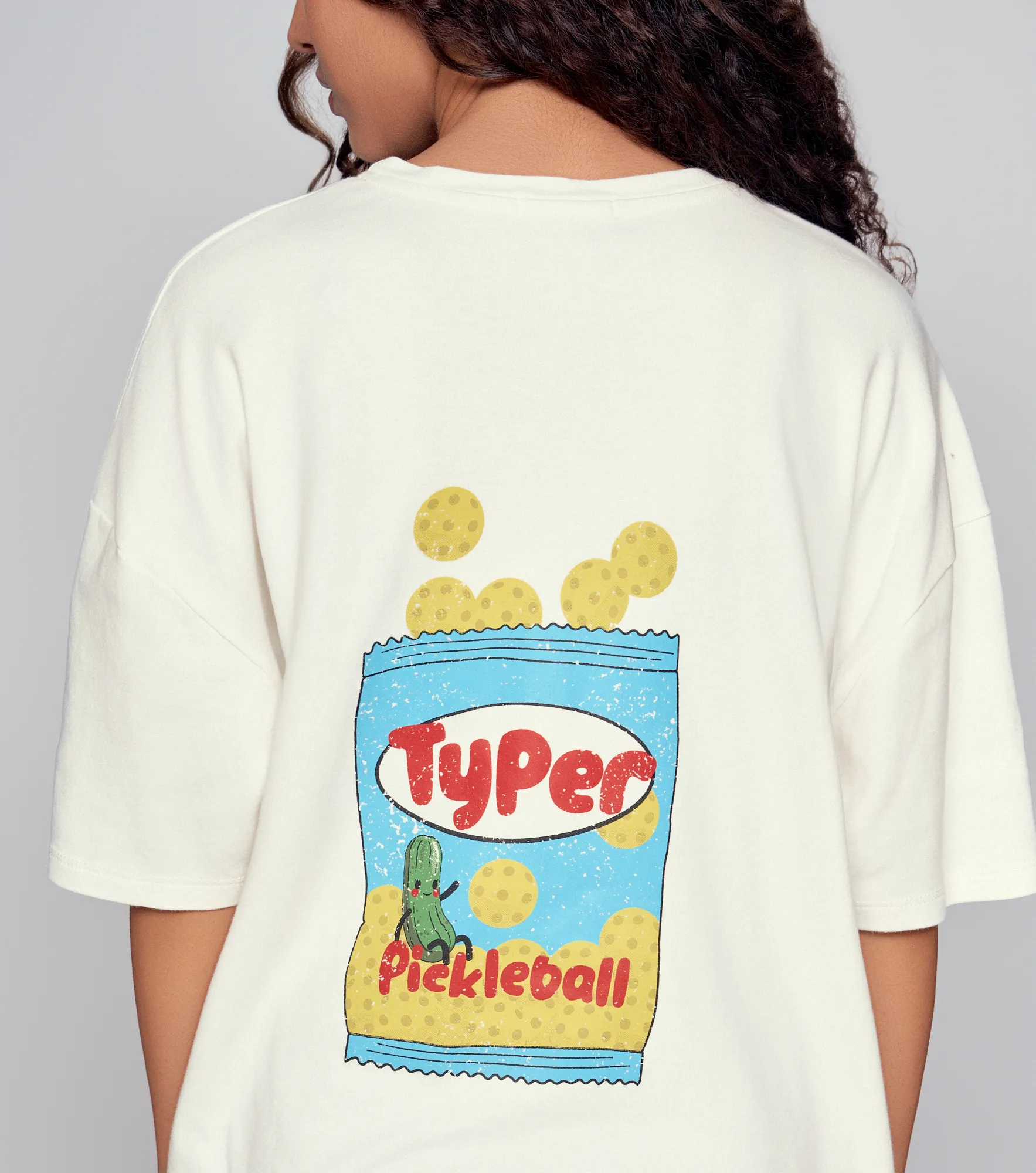 Ludmila T Shirt Oversize Estampada Typer 836015 