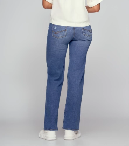 Star Sarith Jean Bota Recta Con Rotos Proceso Y Bolsillos UnserAZ