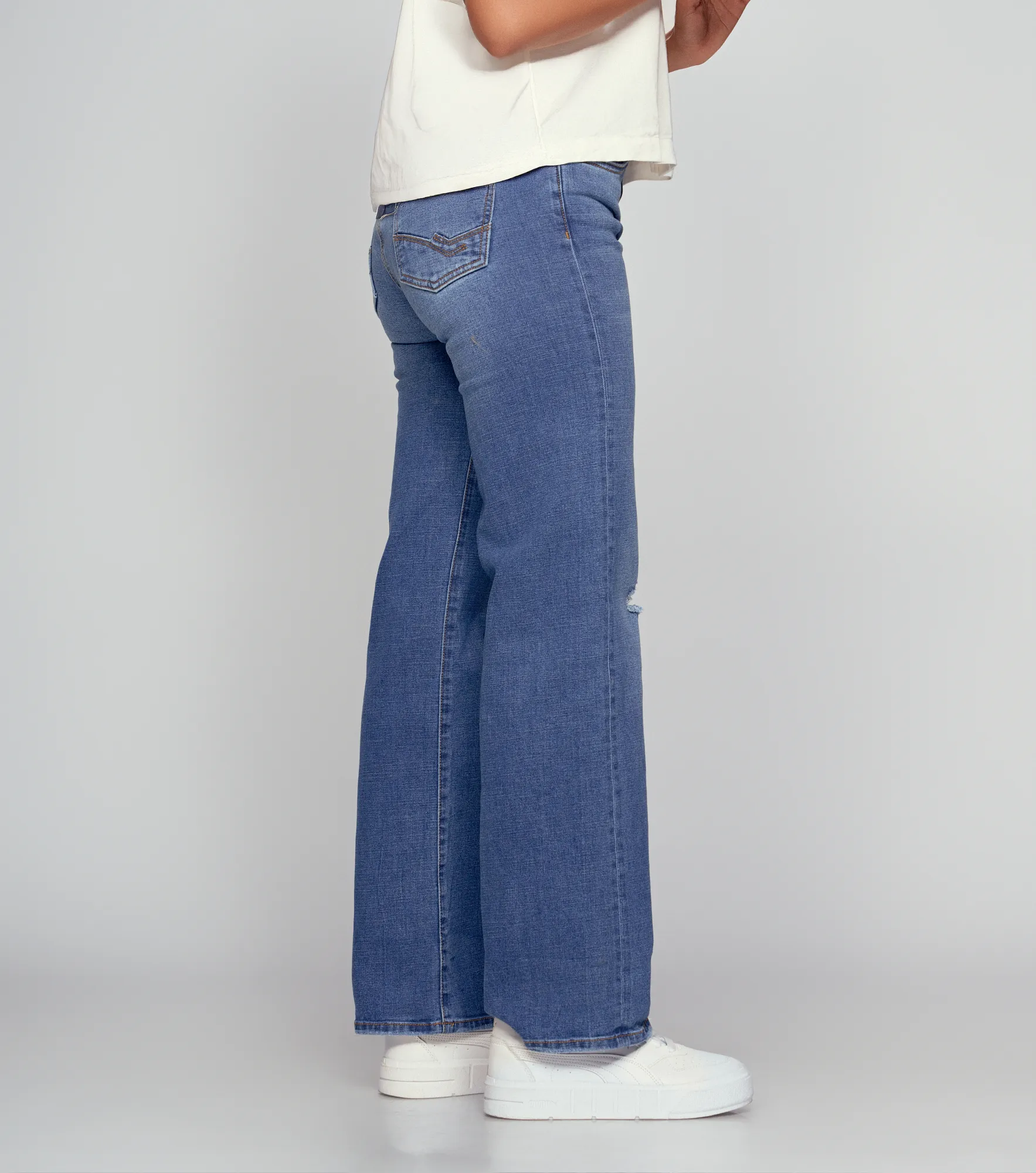 Star Sarith Jean Bota Recta Con Rotos Proceso Y Bolsillos Unser 834545 AZ