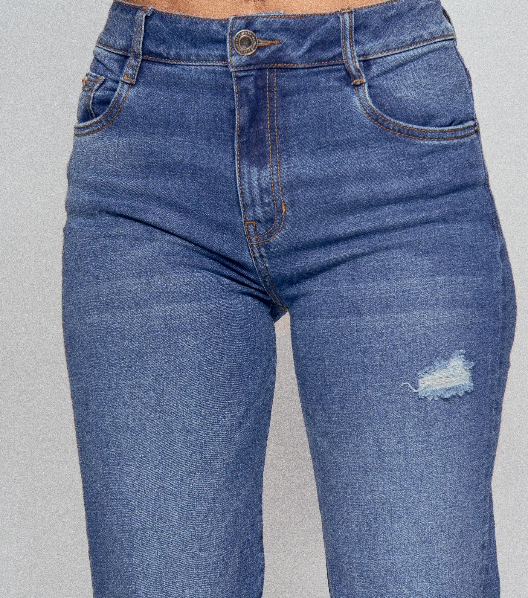 Star Sarith Jean Bota Recta Con Rotos Proceso Y Bolsillos Unser 834545 AZ