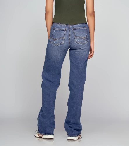 Star Lorena Denim Unicolor Con Desgastes Y Rotos En Trama UnserAZ