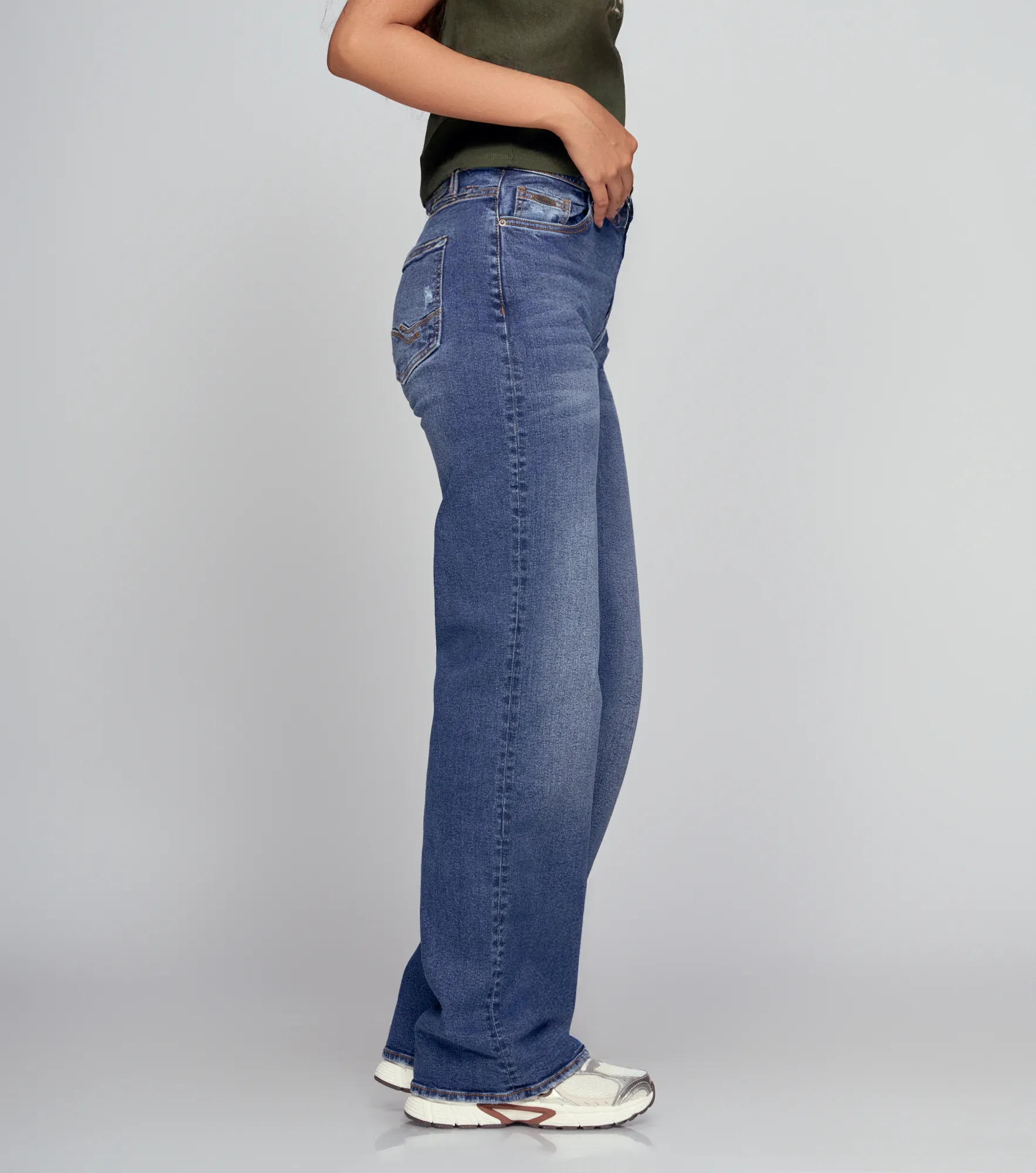 Star Lorena Denim Unicolor Con Desgastes Y Rotos En Trama Unser 834546 AZ