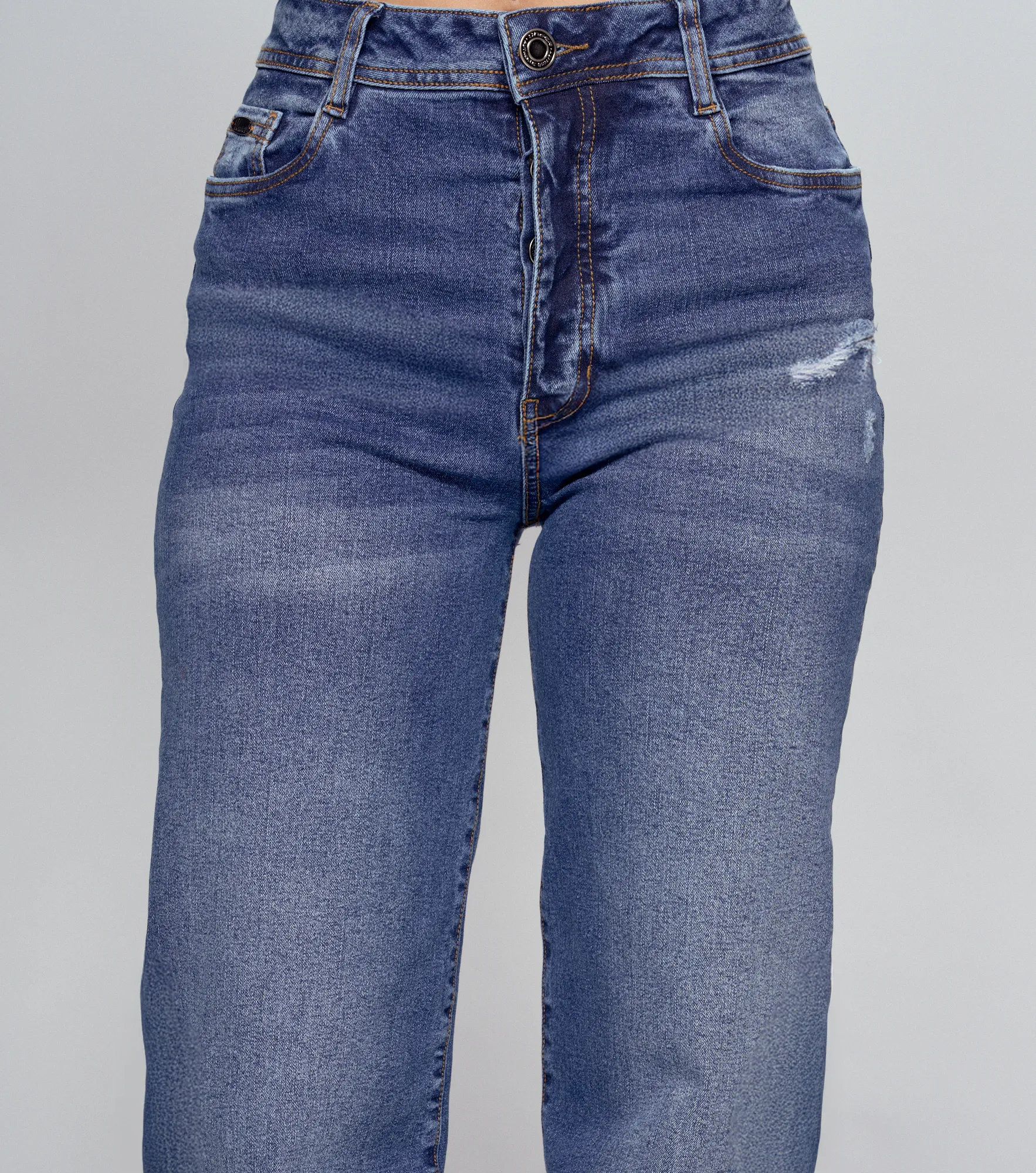 Star Lorena Denim Unicolor Con Desgastes Y Rotos En Trama Unser 834546 AZ