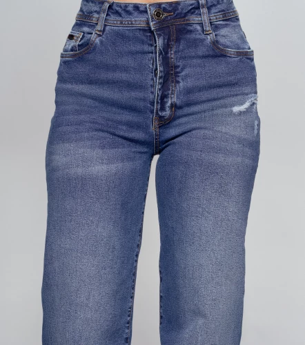 Star Lorena Denim Unicolor Con Desgastes Y Rotos En Trama UnserAZ