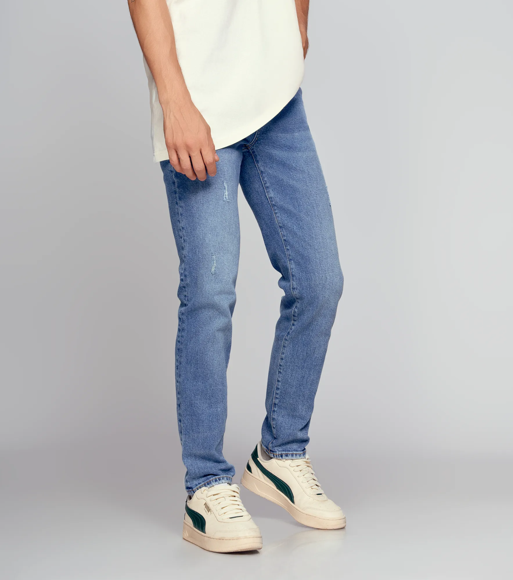 Iron Tyler Jean Con Proceso Desgastes Y Botonera Unser 835091 AZ