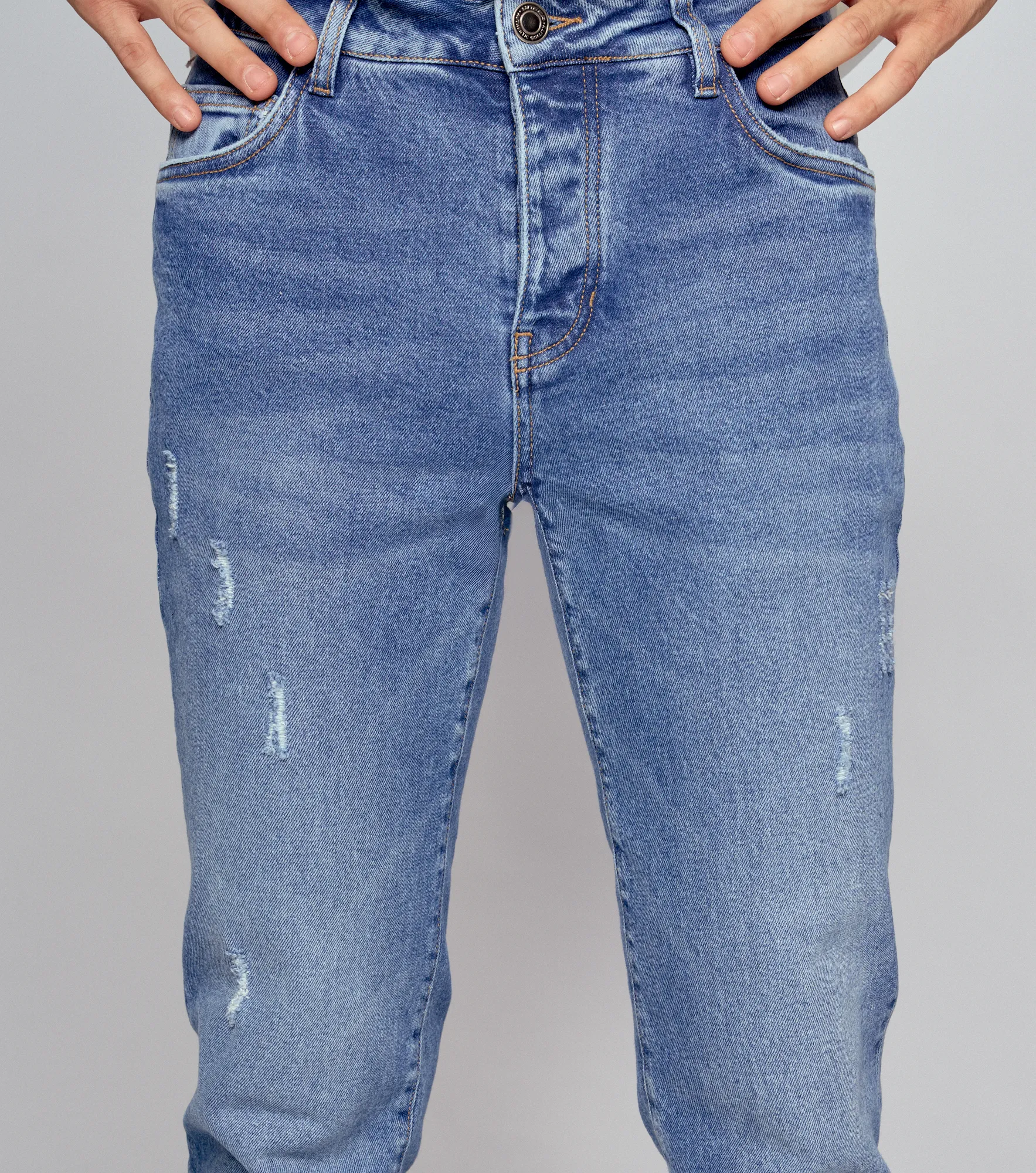 Iron Tyler Jean Con Proceso Desgastes Y Botonera Unser 835091 AZ