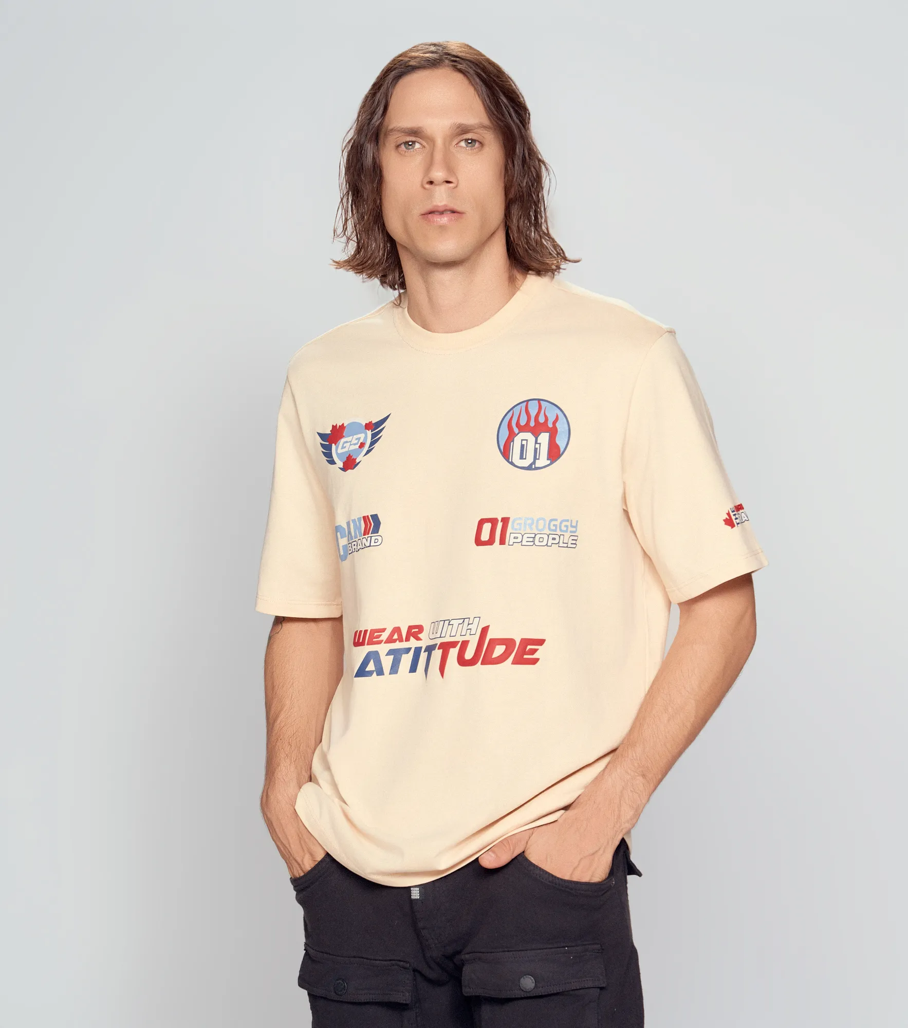 Klaus T Shirt Regular Masculina Groggy 834582 BG