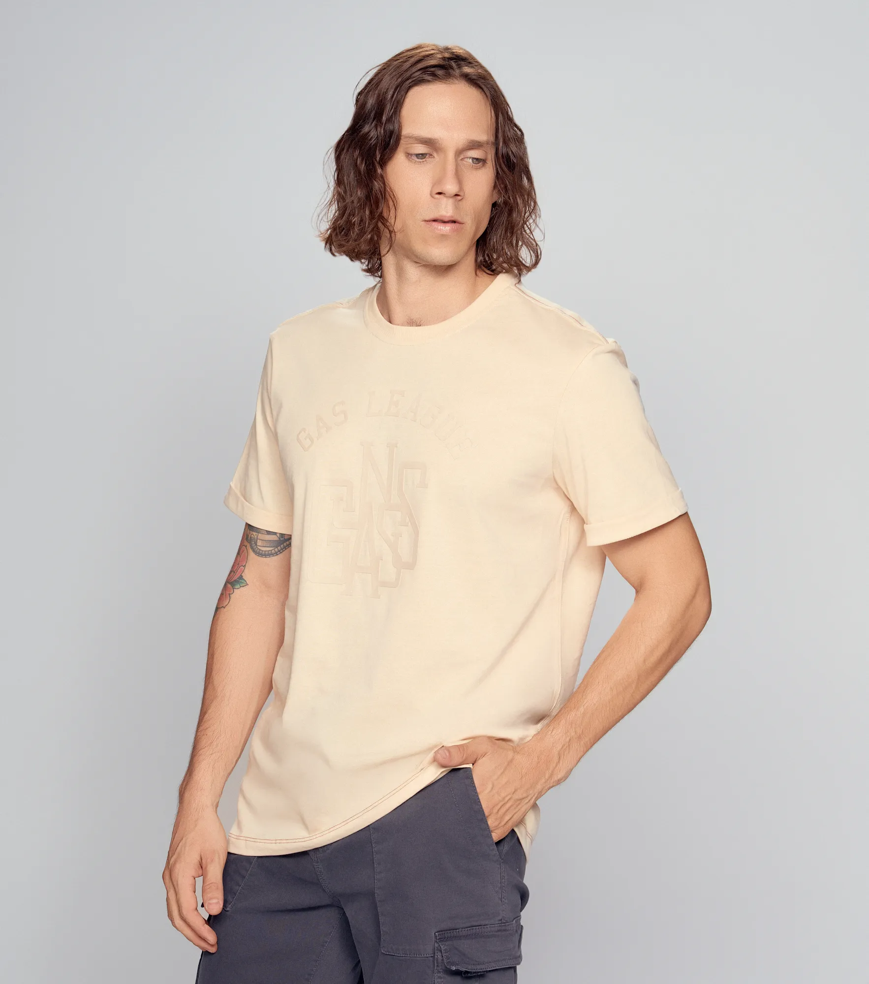 Penny Camiseta Estampada Regular Fit Masculina Gas 834591 BG