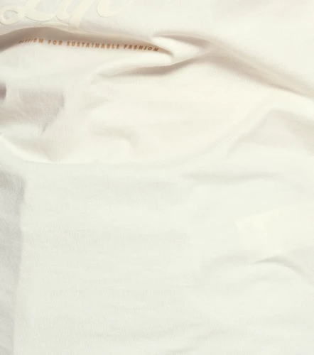 Fernanda T Shirt Unicolor Con Estampado Delantero Punos Y Cuello En Contraste UnserBL