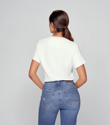 Daira T Shirt Cuello Redondo Con Estampado UnserBL