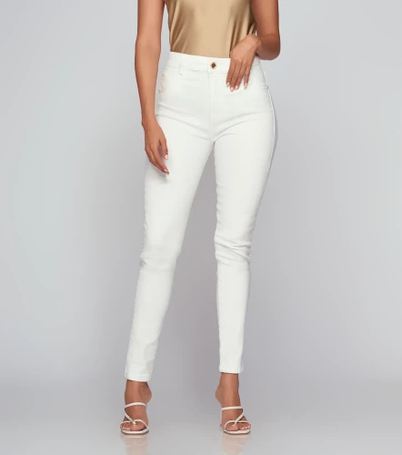 Jean Para Mujer Cinco Bolsillos Unicolor Praga Milan DerekBL