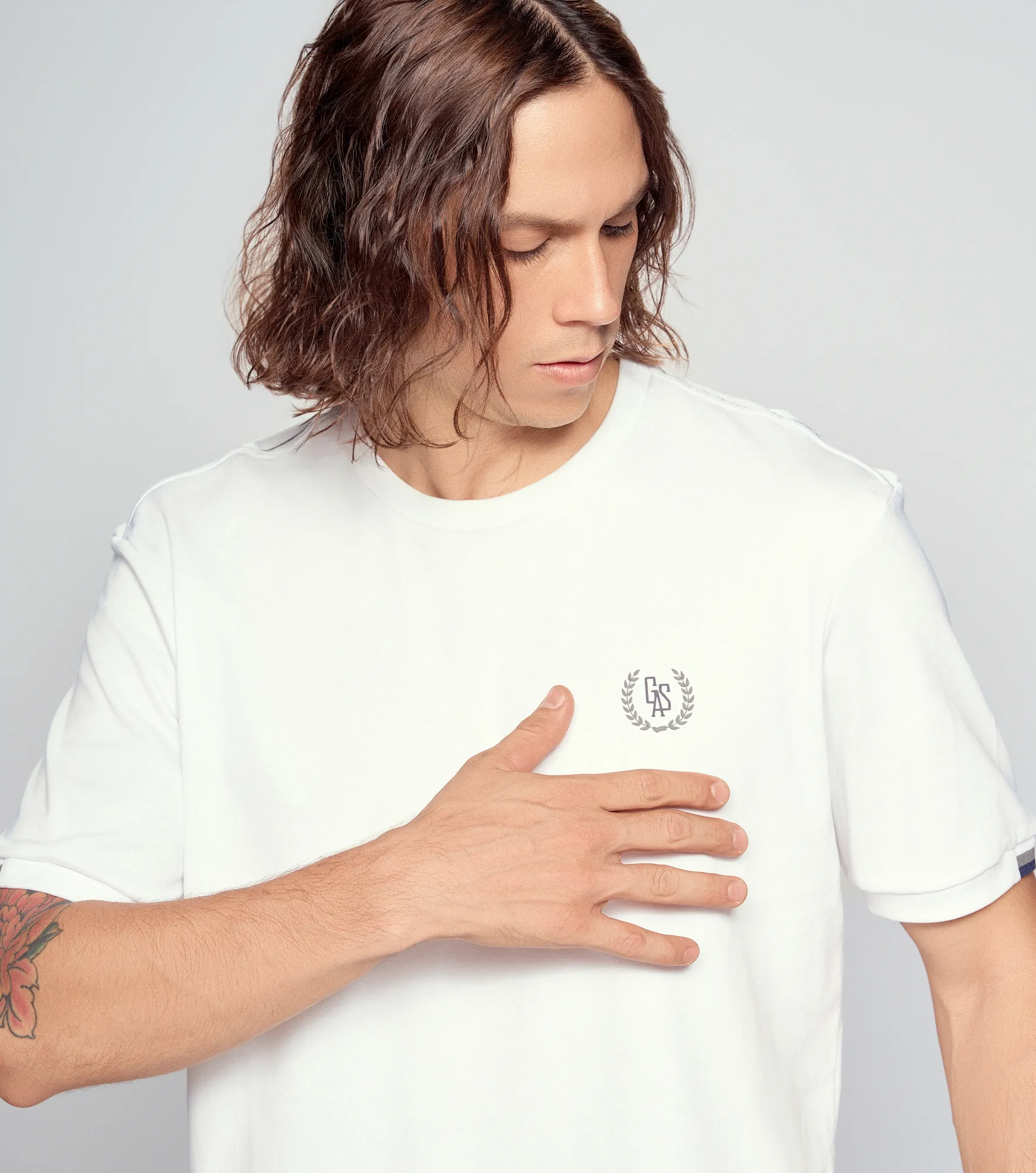 Brown Camiseta Relax Fit Masculina Gas 835225 BL