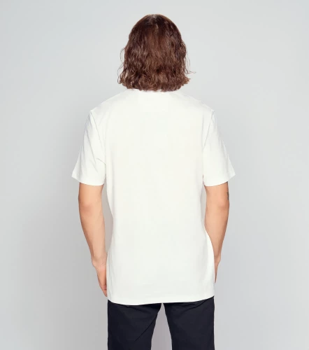 Comfort Saul T Shirt Con Cuello En Combinacion Y Estampada UnserBL