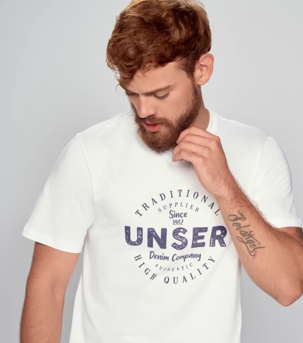 Comfort Willy Camiseta Unicolor Con Estampado UnserBL