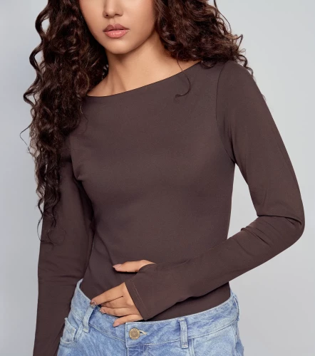 Eliana Body Slim Fit Manga Larga Cuello Ojal TyperCF