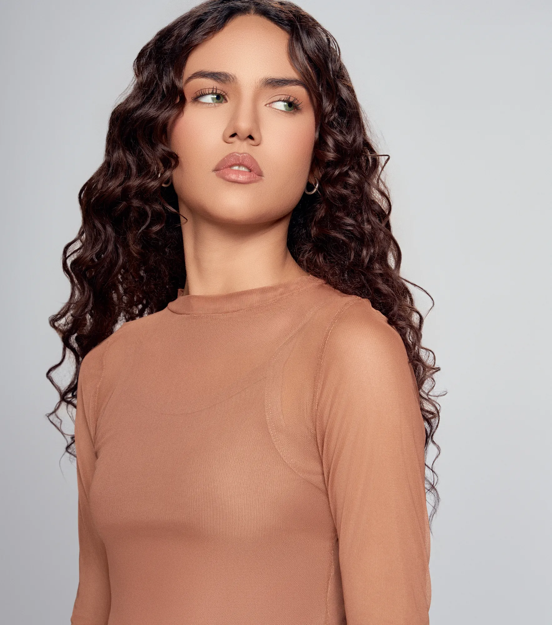 Becky Vestido Largo Slim Fit En Malla Con Forro Typer 835653 