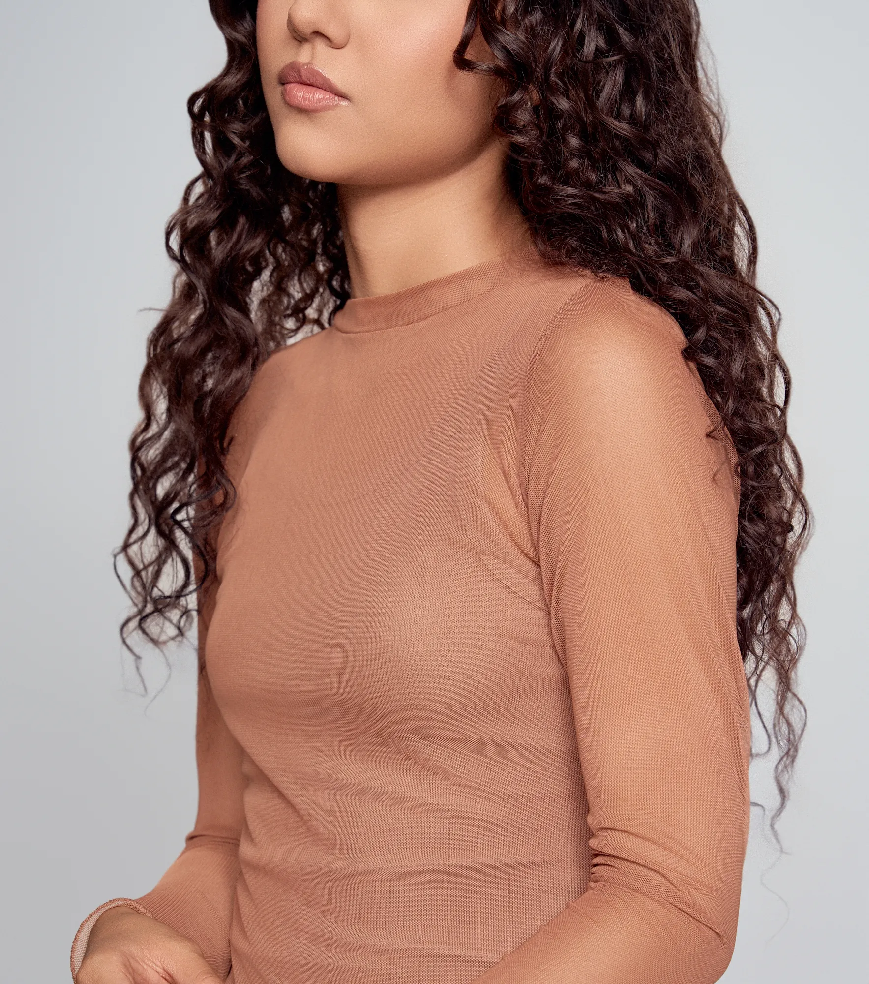 Becky Vestido Largo Slim Fit En Malla Con Forro Typer 835653 