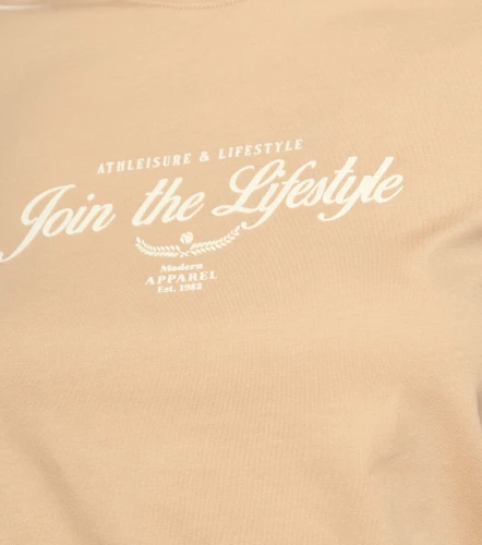 Yuli T Shirt Unicolor Con Estampado Delantero Y Puno Tejido UnserKQ