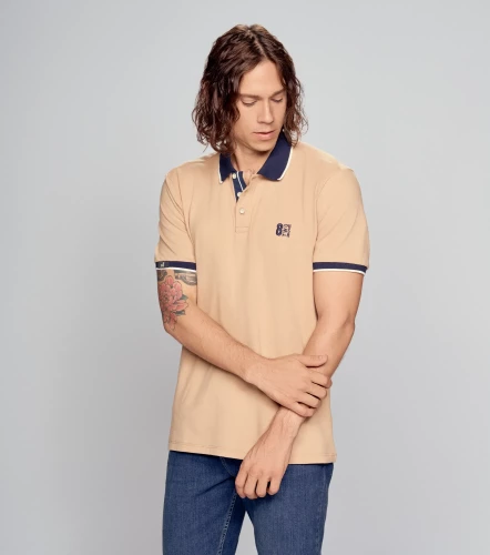 Comfort Neitan Polo Combinado Con Tejidos UnserKQ