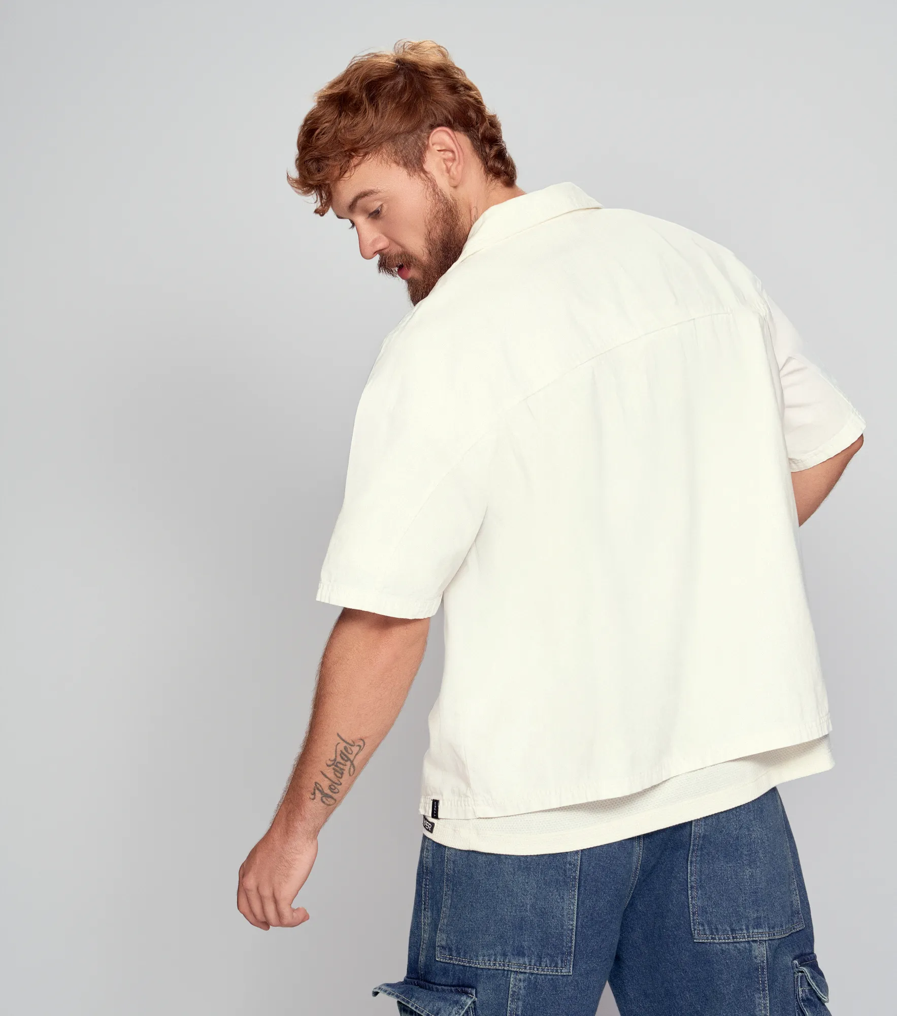 Amaranto Camisera Boxy Bordada TyperCR