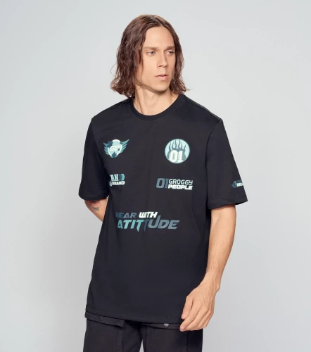 Klaus T Shirt Regular Masculina GroggyNG