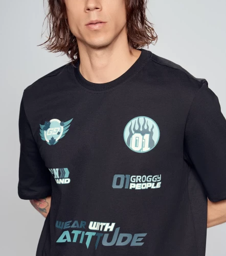 Klaus T Shirt Regular Masculina GroggyNG