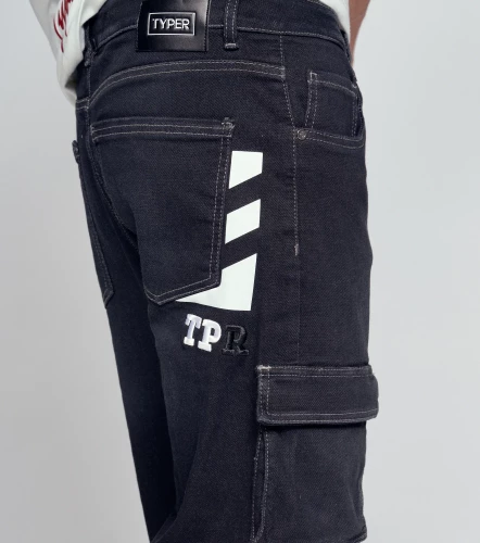 Esloty Jean Fit Slouchy Estampado TyperNG