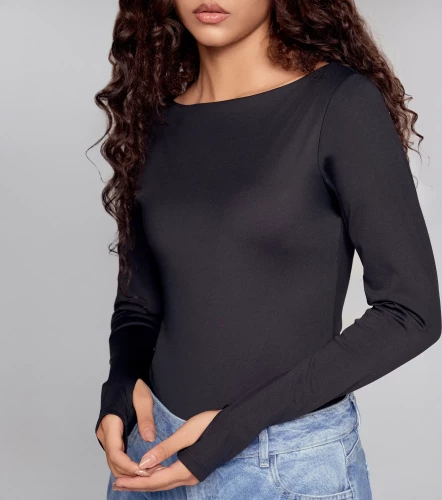 Eliana Body Slim Fit Manga Larga Cuello Ojal TyperNG