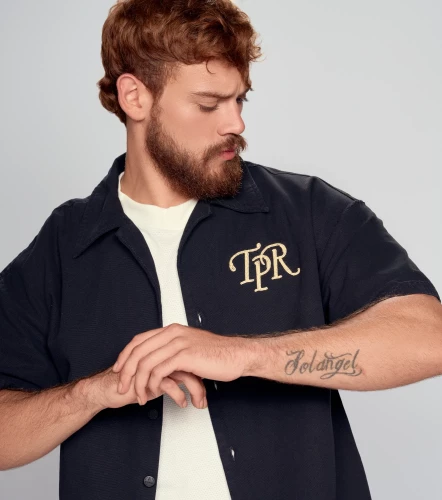 Amaranto Camisera Boxy Bordada TyperNG