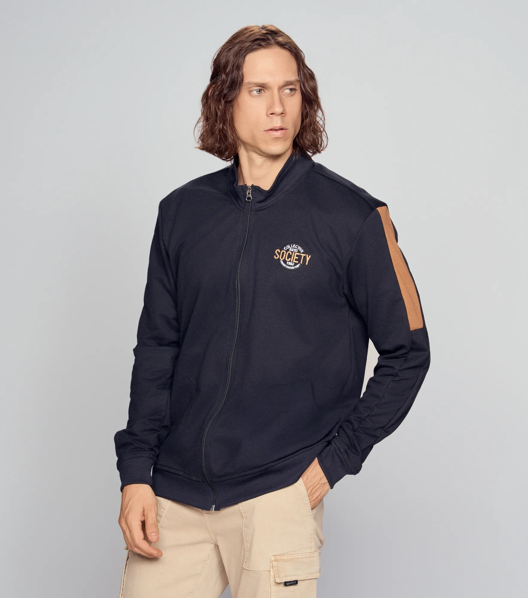 Fabio Buzo Combinado Con Cortes Y Cremallera Unser 836479 NG