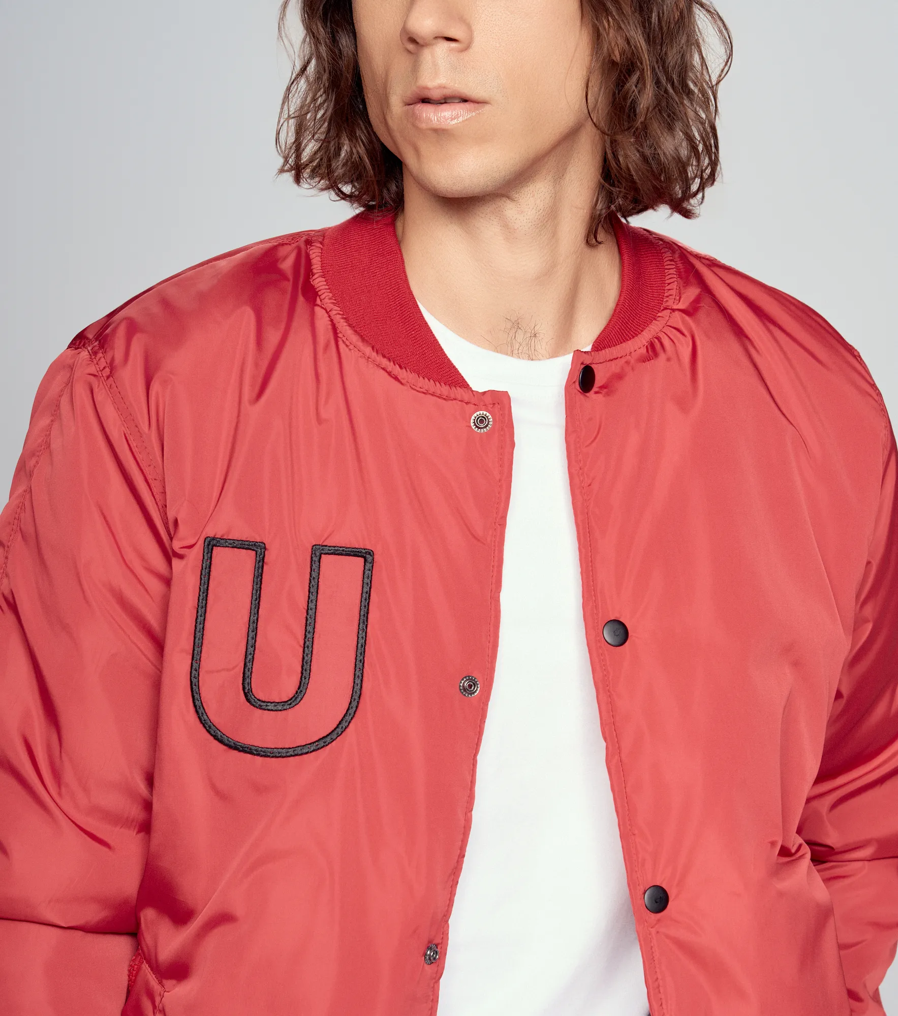 Chaqueta Para Hombre Abullonada Con Bordado Unser 831762 RJ