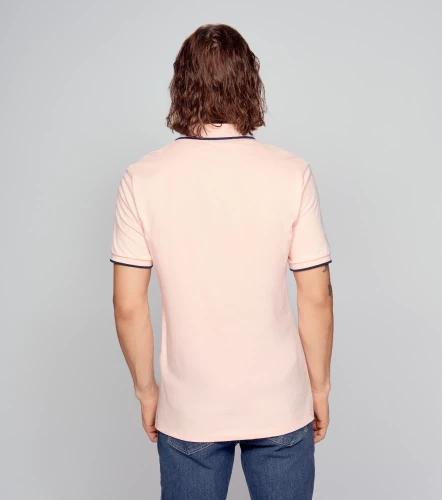 Slim Joel Polo Unicolor Con Combinacion En Cuello UnserRS
