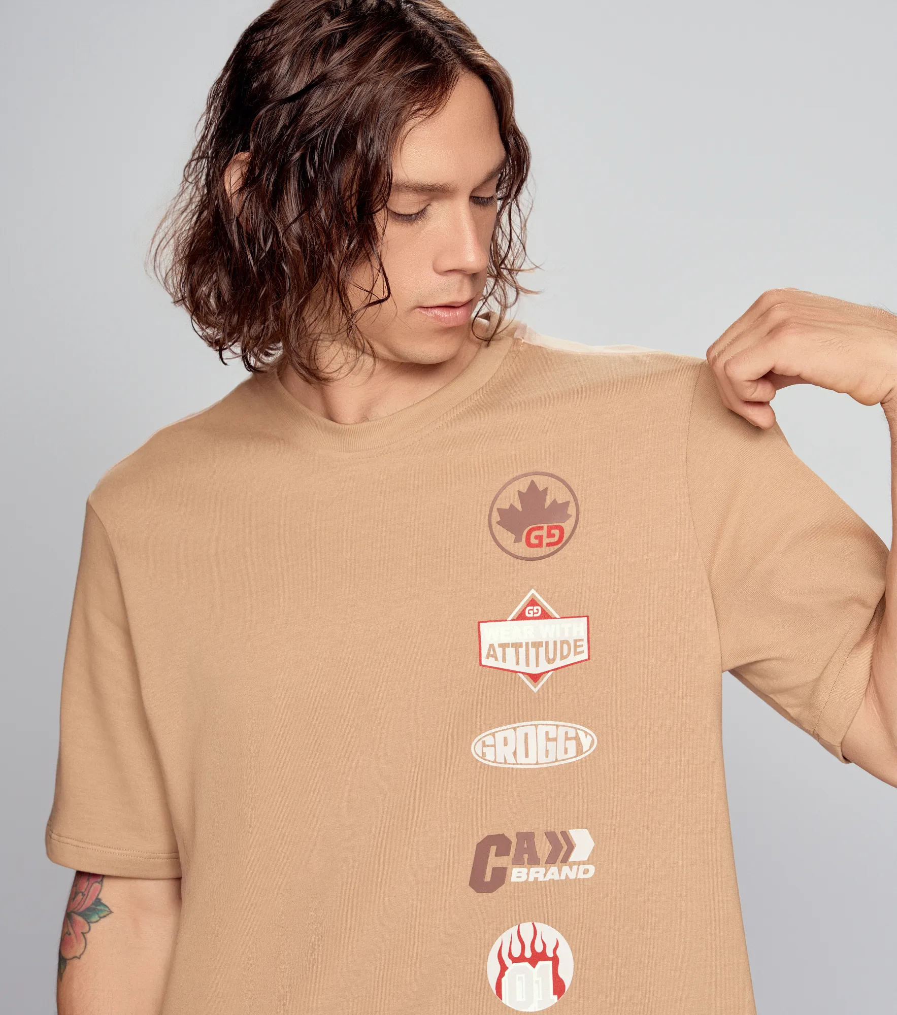 Orso T Shirt Regular Masculina Groggy 834662 CU