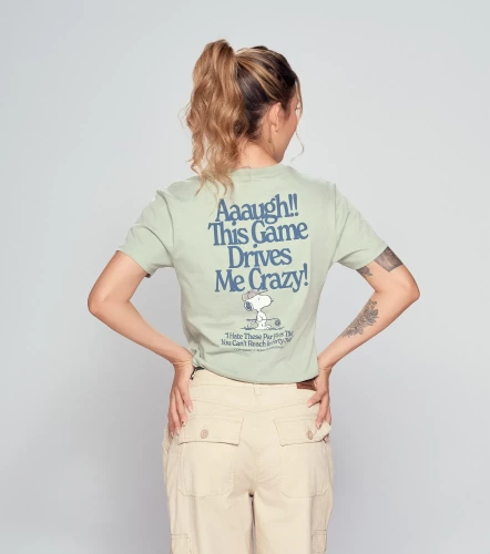 Sol T Shirt Peanuts Unicolor Con Estampado En Delantero Y Posterior UnserVD