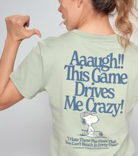 Sol T Shirt Peanuts Unicolor Con Estampado En Delantero Y Posterior UnserVD