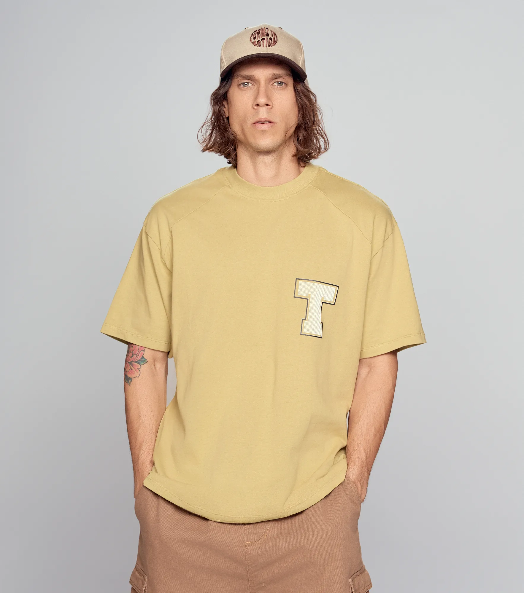 Marc T Shirt Oversized Corte Rangla TyperVD