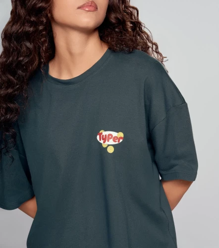 Ludmila T Shirt Oversize Estampada TyperVO
