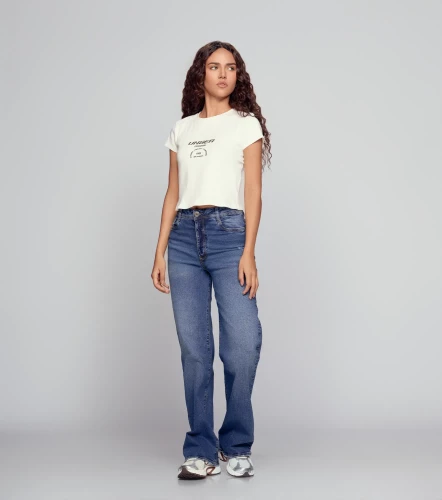 Sofia Camiseta Cuello Redondo Manga Corta Con Estampado UnserAR