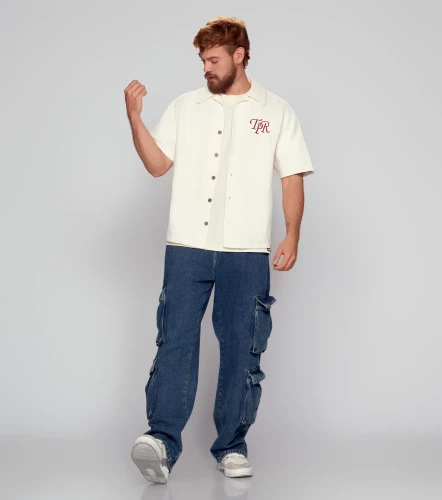 Amaranto Camisera Boxy Bordada TyperCR